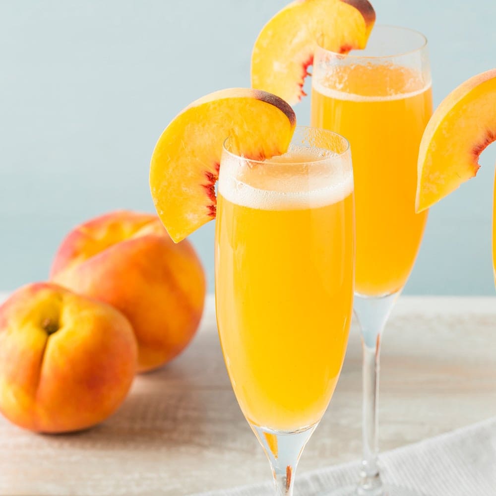 Prosecco Peach Bellini Irena Macri Food Fit For Life