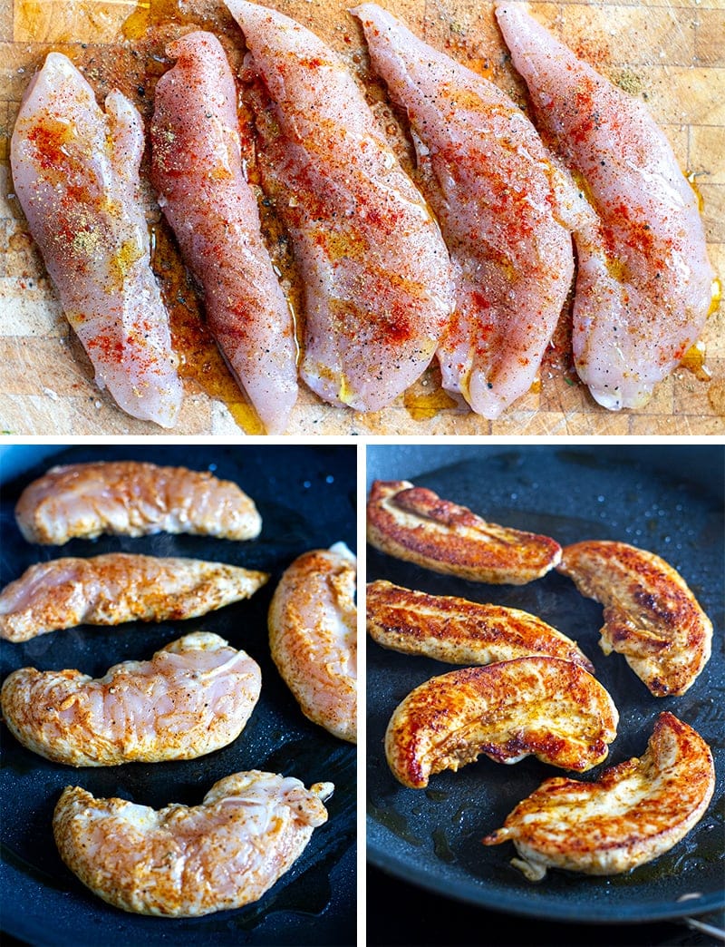 Grilled chicken tenders