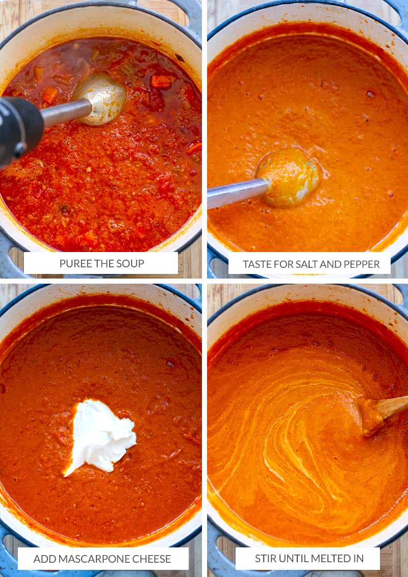 How to make homemade tomato soup smooth