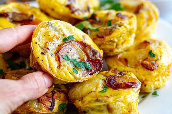 Egg Muffins With Potatoes & Onions (Tortilla Style)