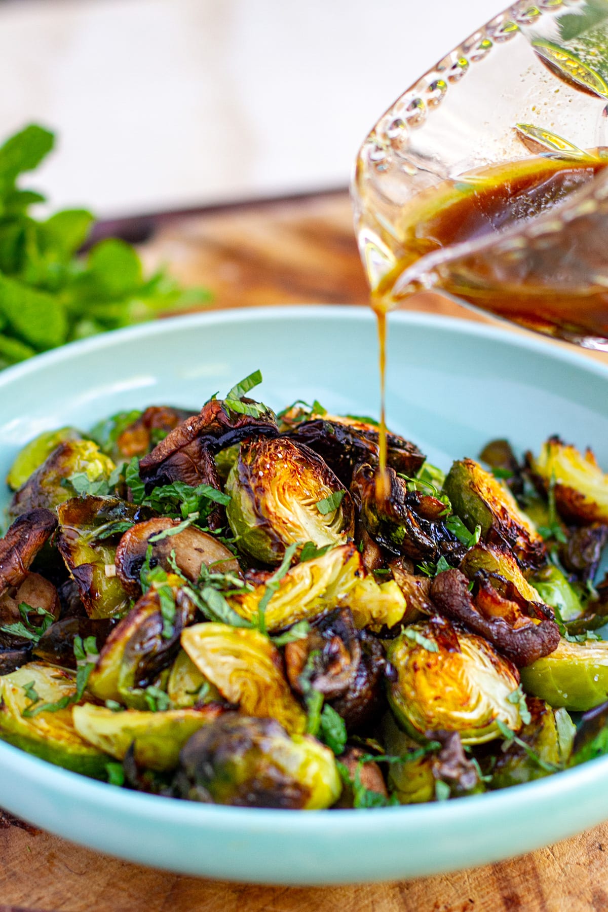 Honey Balsamic Roasted Brussels Sprouts (seriously, the BEST!)