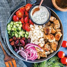Low-Carb &amp; Keto Greek Chicken Bowls-image