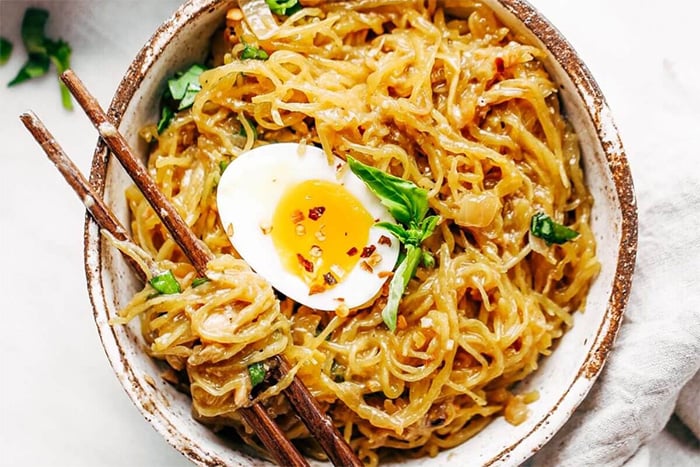 Spicy spaghetti squash noodles recipe