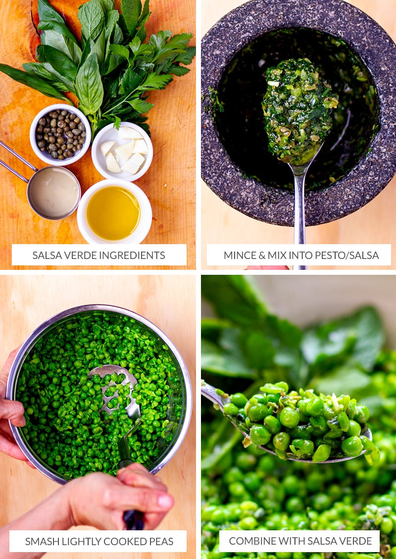 How to make salsa verde peas
