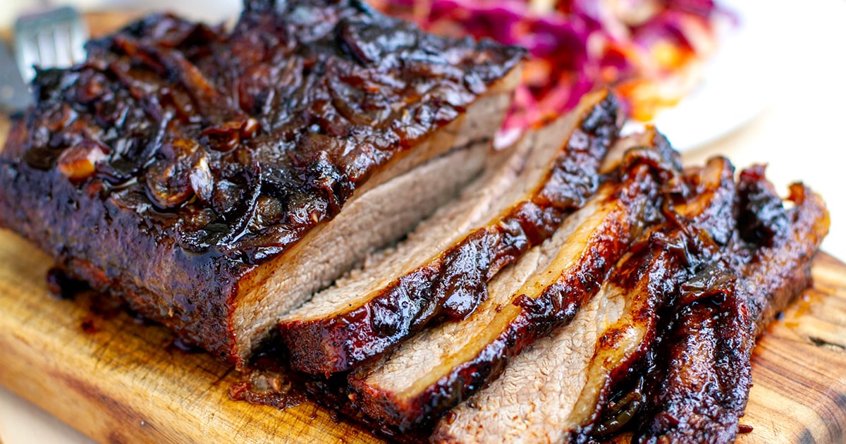 Oven-Cooked Brisket With Worcestershire & Balsamic Reduction