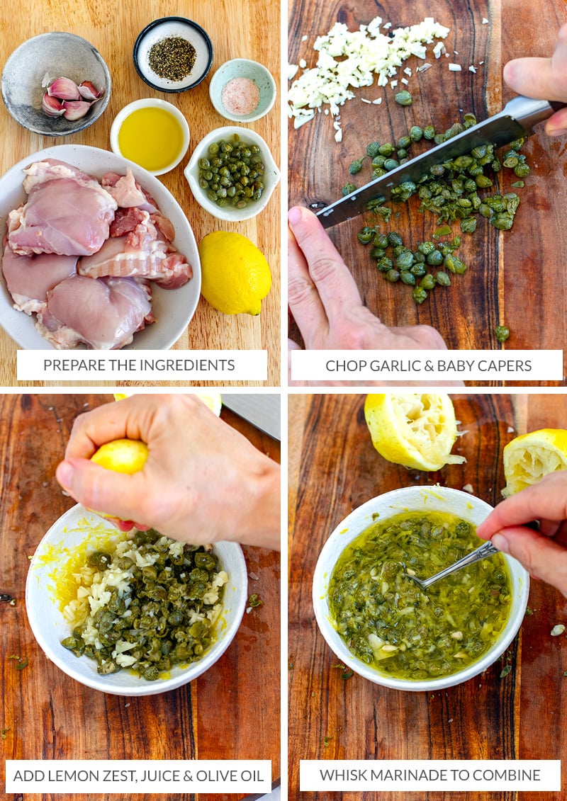 How to make piccata lemon capers marinade for chicken