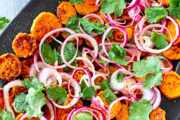 Sweet Potato Salad With Pickled Onions & Coriander