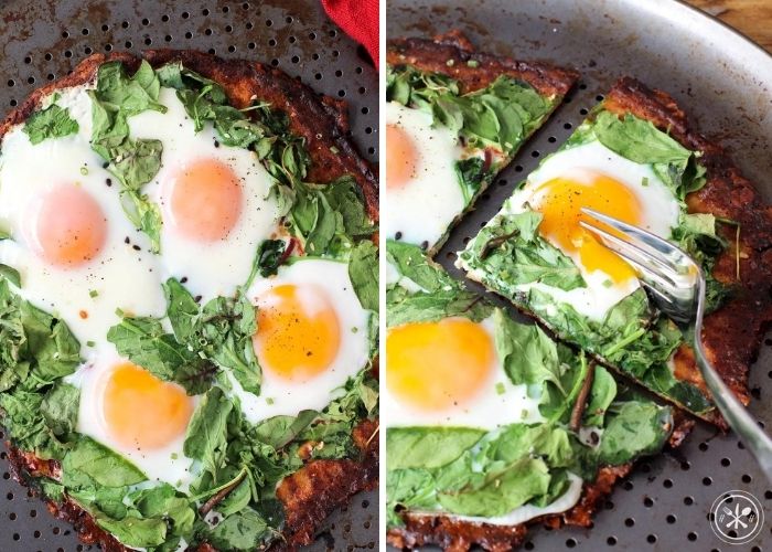 Low Carb Breakfast Pizza