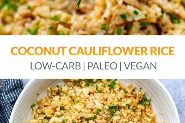 Coconut Cauliflower Rice (Low-Carb, Keto, Vegan, Whole30)