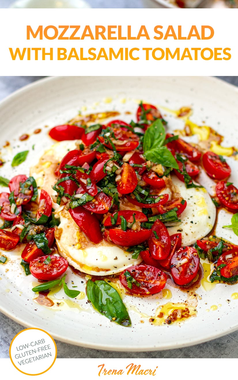 Balsamic Tomato & Mozzarella Salad With Basil