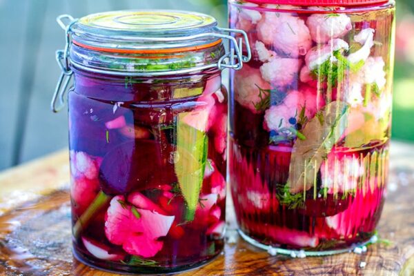 Fermented Beets & Cauliflower - Lacto-fermented pickles