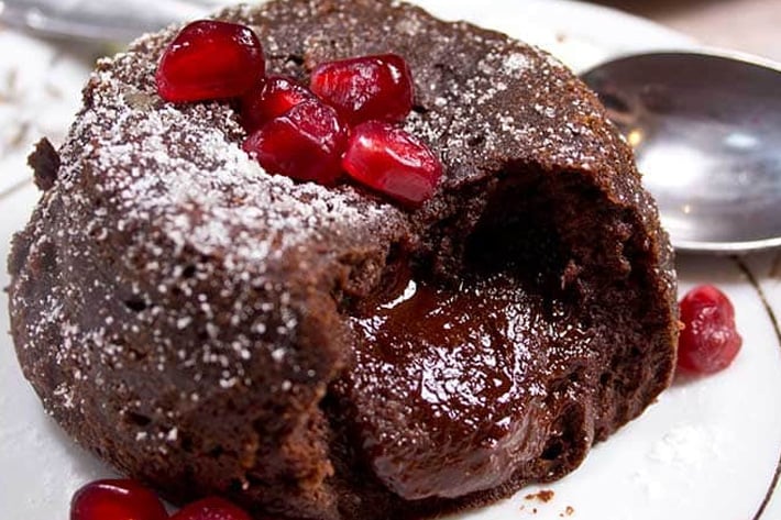 Keto chocolate lava cake