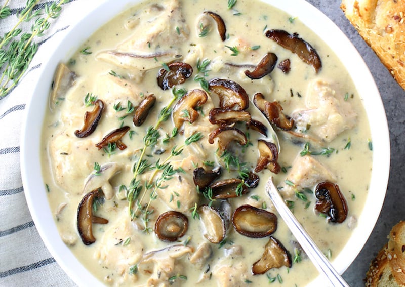 Low carb chicken mushroom soup