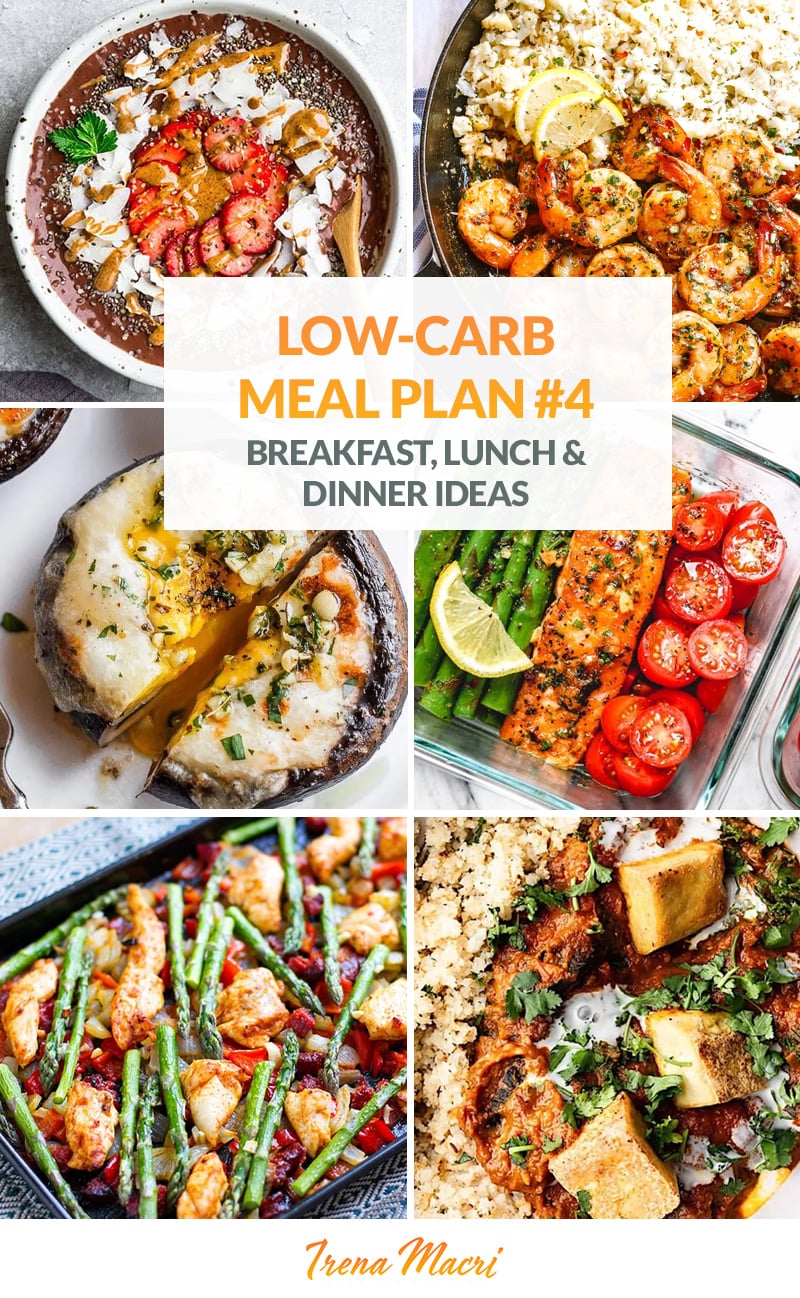 Low Carb Meal Ideas (Menu Plan #4)