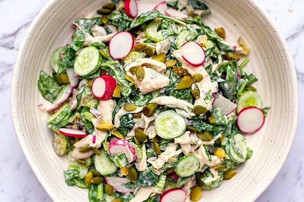 Rotisserie chicken salad recipe (keto, gluten-free)