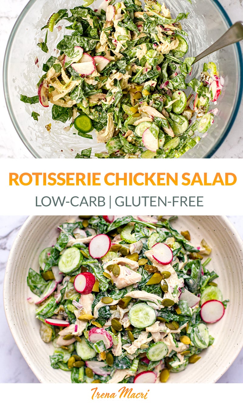 Rotisserie Chicken Salad Recipe (Keto, Gluten-Free, Low-Calorie)