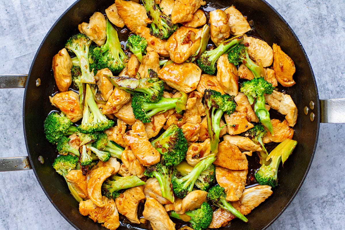 Receta para asar pollo con brócoli