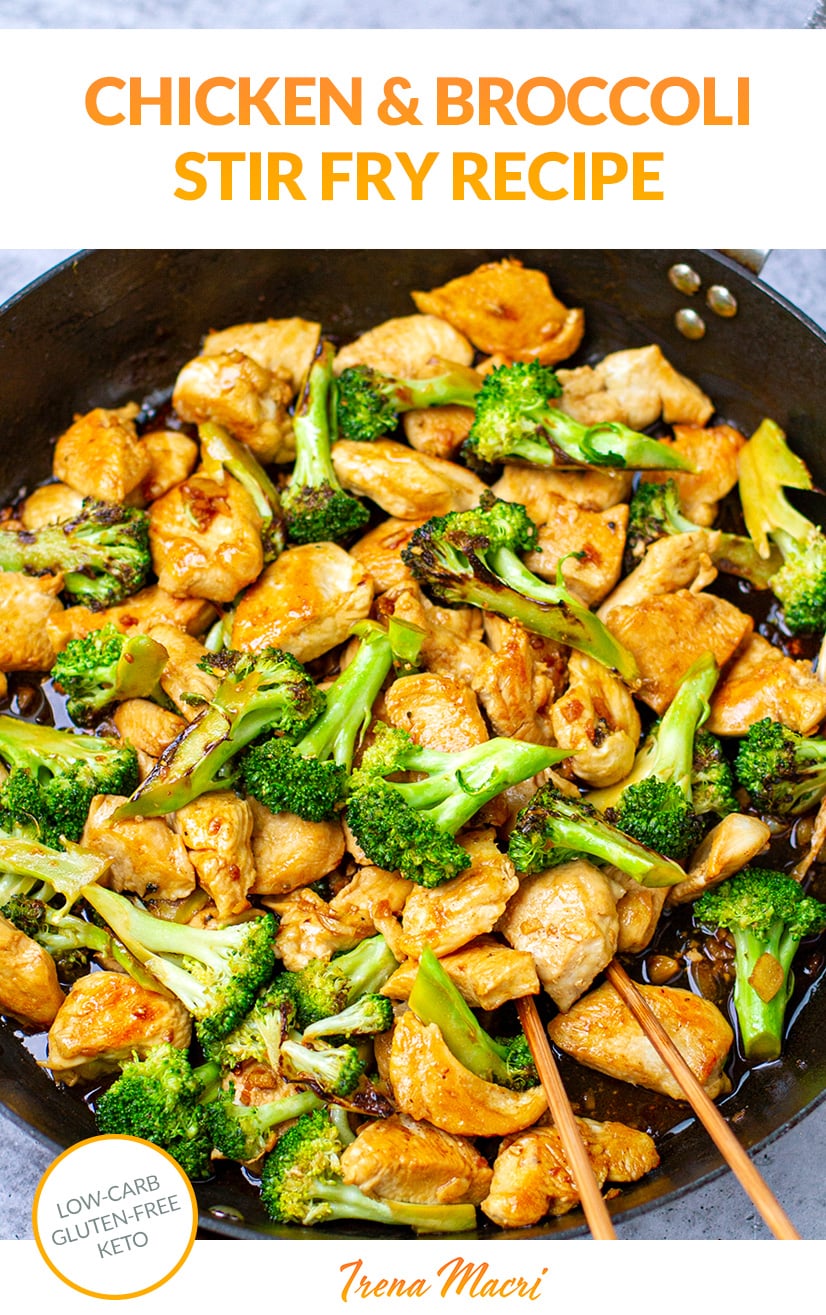 Tavuk ve Brokoli Stir Fry (düşük karbonhidrat, keto, glütensiz)