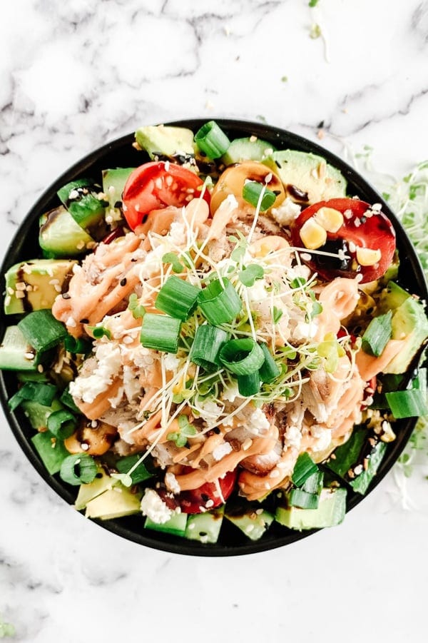 California Chicken Poke Bowls