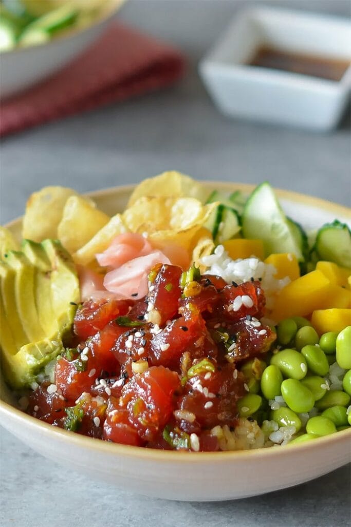 Tuna poke bowls from Once Upon A Chef