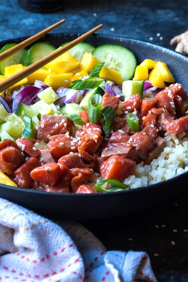 Whole30 poke bowl recipe