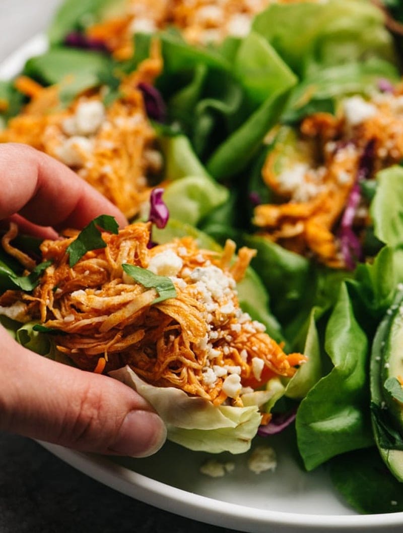 BUFFALO CHICKEN LETTUCE WRAPS