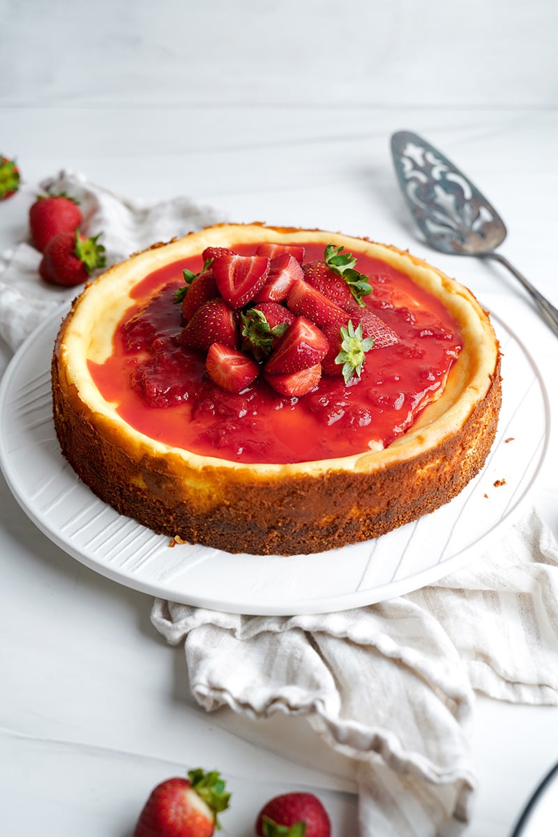 French Style Cheesecake (Keto, Low-Carb, Gluten-Free)