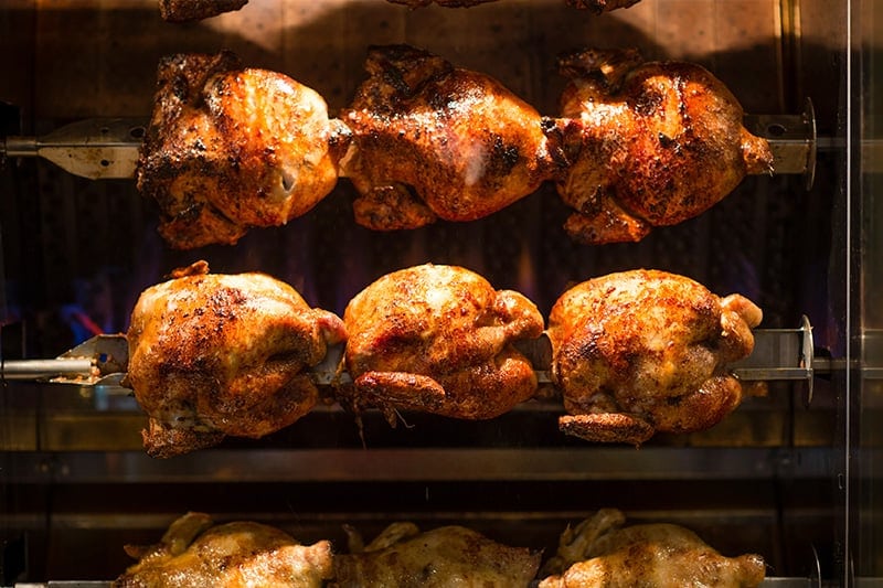 What is rotisserie chicken?