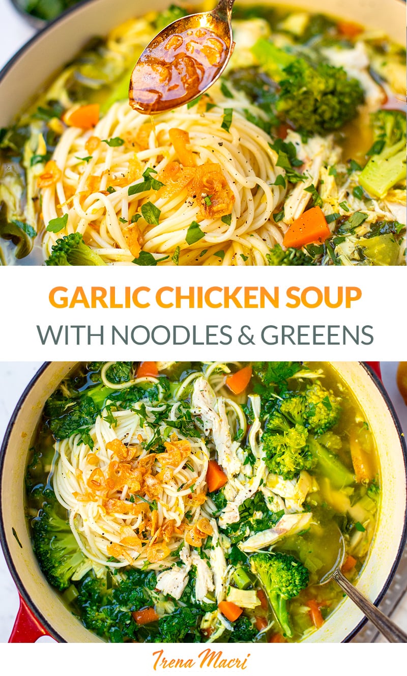 Garlic Chicken Soup (Quick & Easy Recipe)
