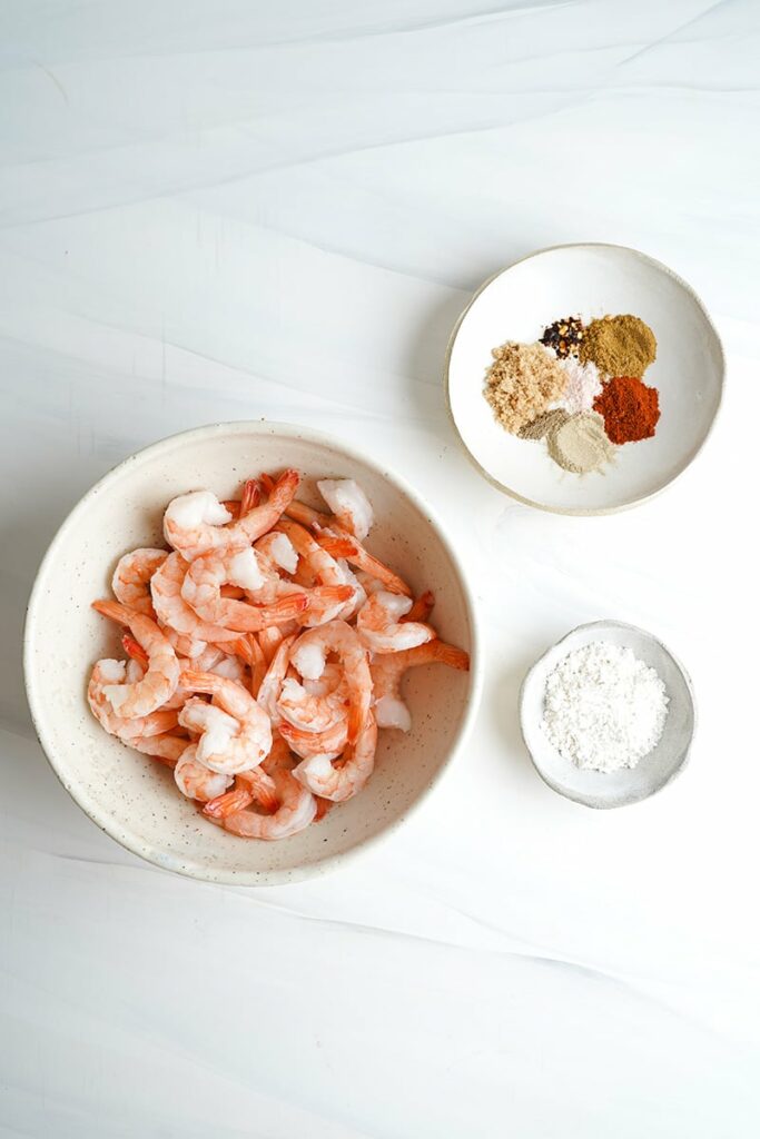 Grilled shrimp ingredients